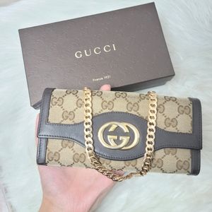 100% Authentic GUCCI interlocking GG long wallet PRICE IS FIRM